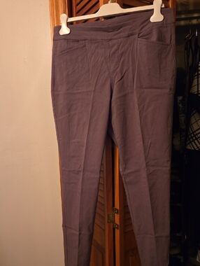 Calvin Klein Ladies Slim Stretch Chinos - Dark Taupe